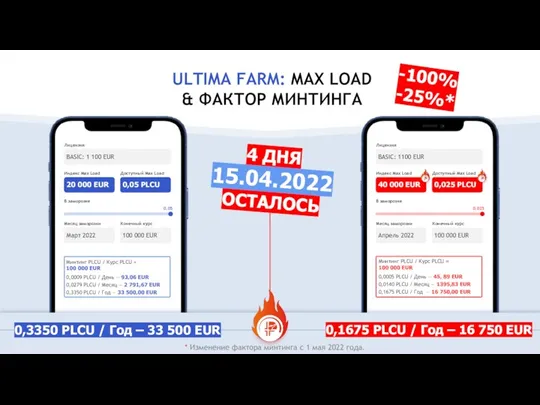 ULTIMA FARM: MAX LOAD & ФАКТОР МИНТИНГА -100% -25%*