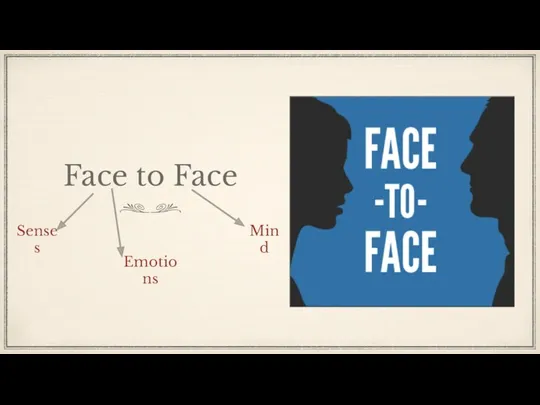 Face to Face Senses Emotions Mind