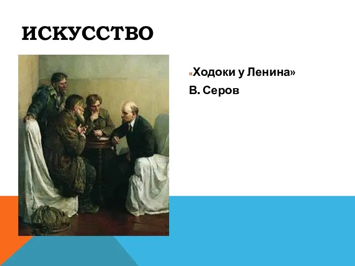 ИСКУССТВО «Ходоки у Ленина» В. Серов