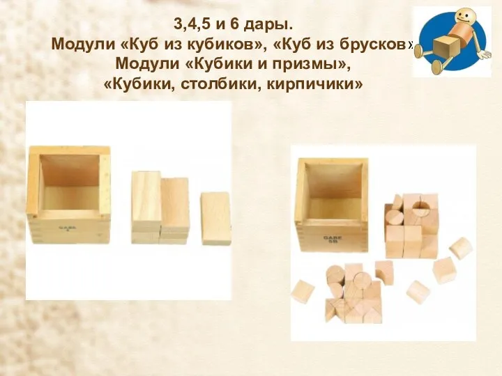 3,4,5 и 6 дары. Модули «Куб из кубиков», «Куб из