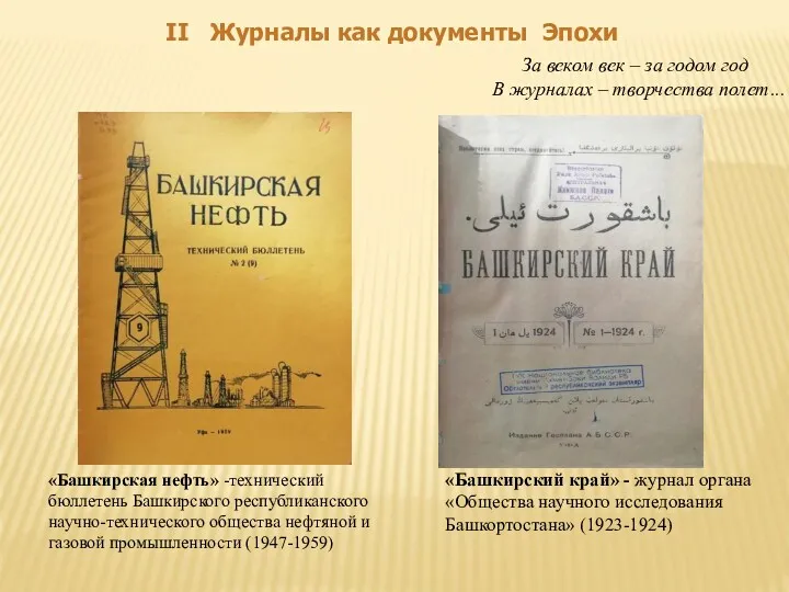 «Башкирская нефть» -технический бюллетень Башкирского республиканского научно-технического общества нефтяной и