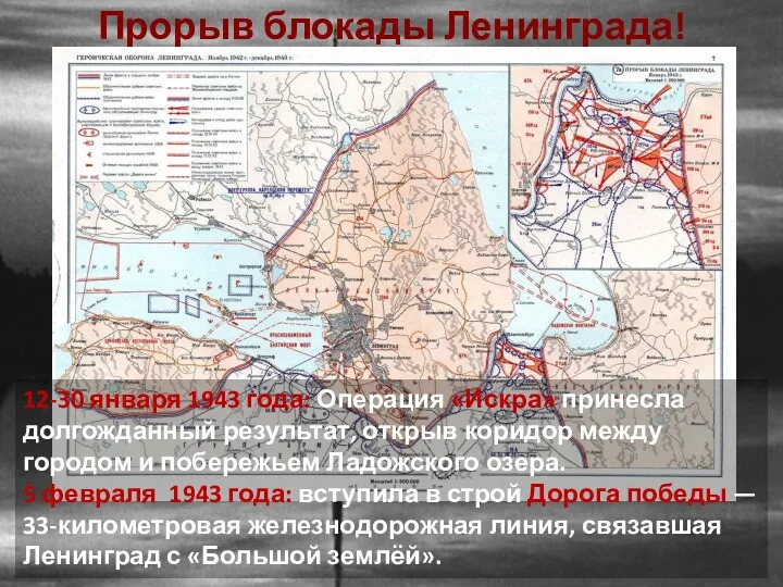 12-30 января 1943 года: Операция «Искра» принесла долгожданный результат, открыв