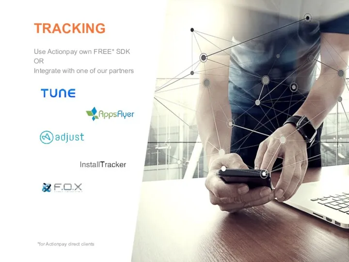 TRACKING *for Actionpay direct clients Use Actionpay own FREE* SDK