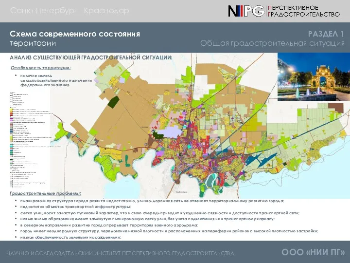 НАУЧНО-ИССЛЕДОВАТЕЛЬСКИЙ ИНСТИТУТ ПЕРСПЕКТИВНОГО ГРАДОСТРОИТЕЛЬСТВА ООО «НИИ ПГ» Схема современного состояния