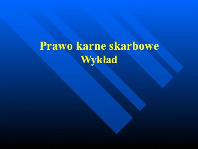 Prawo karne skarbowe