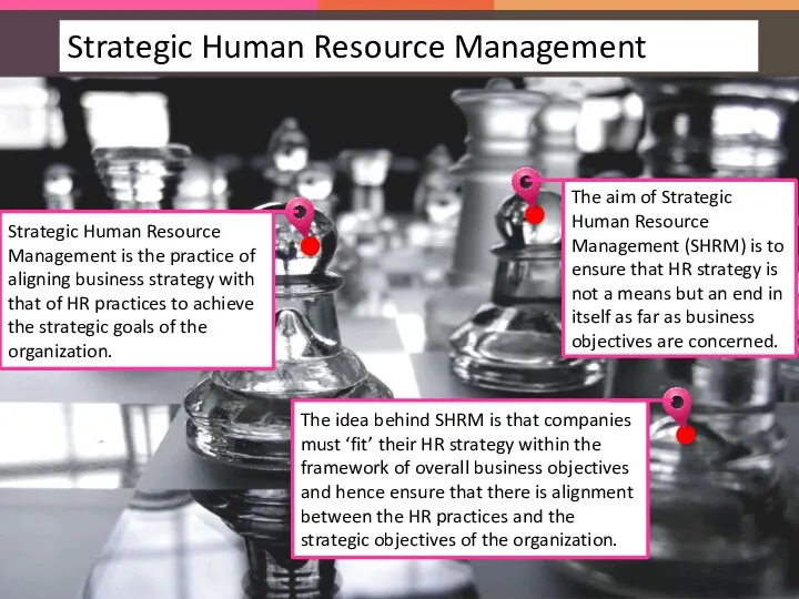 Strategic Human Resource Management is the practice of aligning business strategy with that