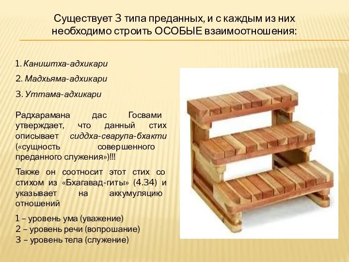 Существует 3 типа преданных, и с каждым из них необходимо