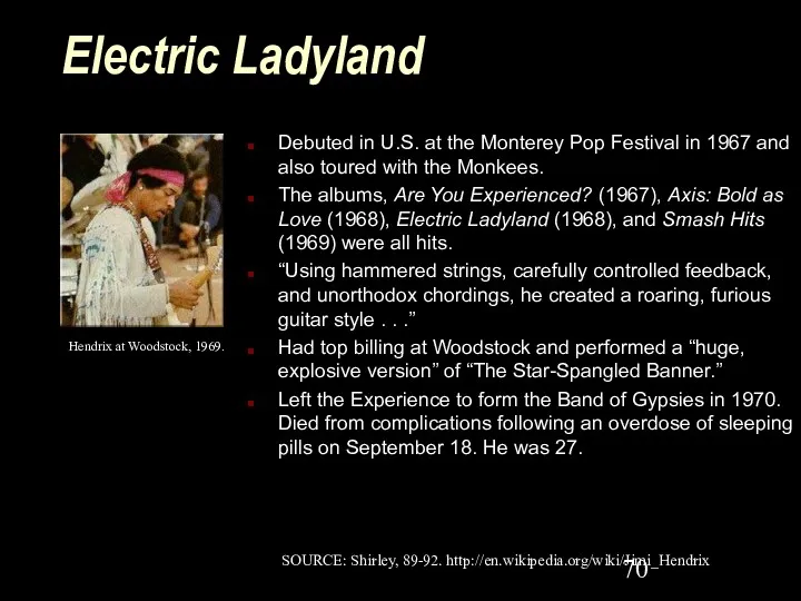 Electric Ladyland Debuted in U.S. at the Monterey Pop Festival