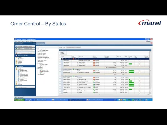 Order Control – By Status