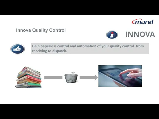 INNOVA Weight Price Labeler Allocation Checkweigher Gain paperless control and automation of your