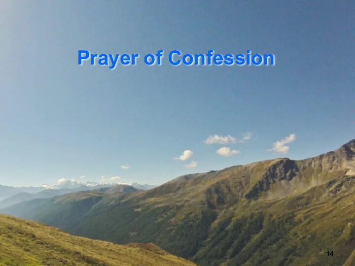 Prayer of Confession