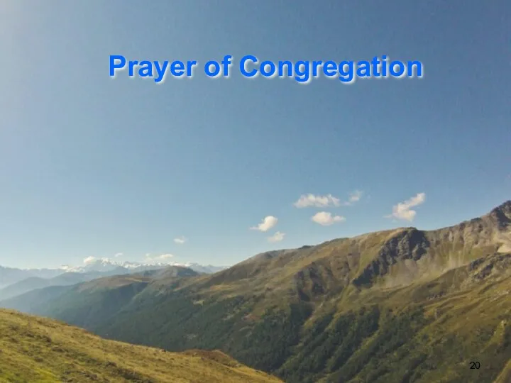 Prayer of Congregation