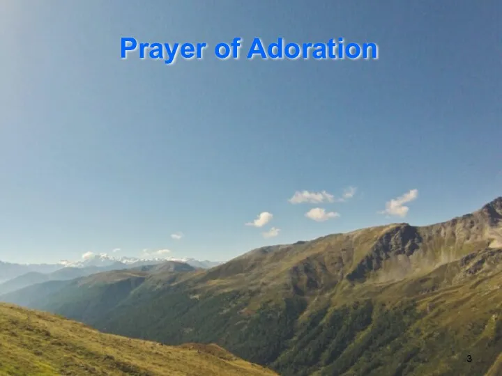 Prayer of Adoration