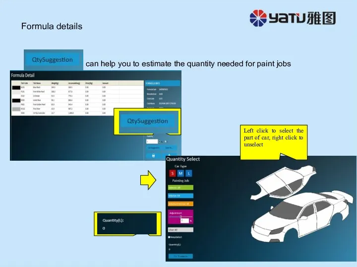 Formula details can help you to estimate the quantity needed