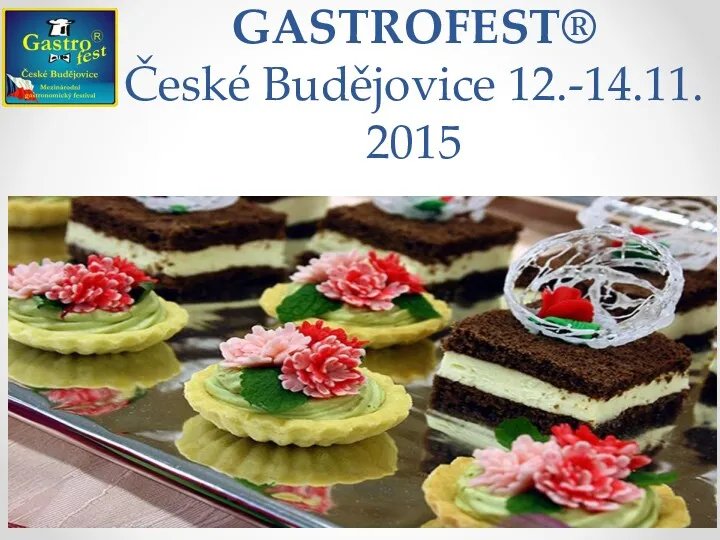 GASTROFEST® České Budějovice 12.-14.11. 2015
