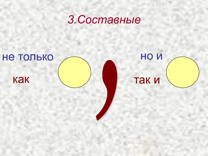 3.Составные , не только но и как так и