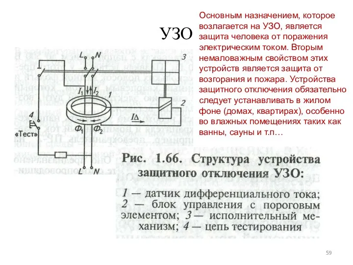 УЗО Основным назначением, которое возлагается на УЗО, является защита человека