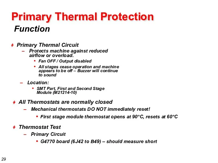Primary Thermal Protection Location: SMT Part, First and Second Stage