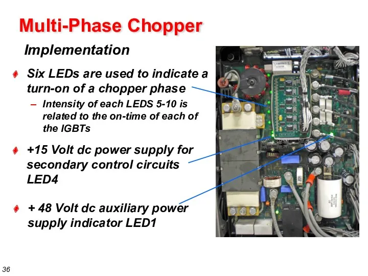 Implementation Multi-Phase Chopper + 48 Volt dc auxiliary power supply