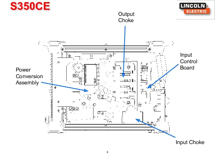 S350CE Input Choke Output Choke Input Control Board Power Conversion Assembly