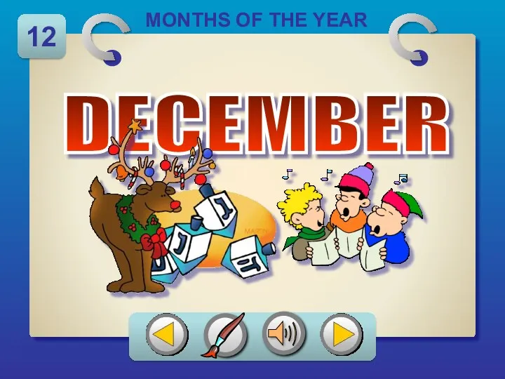 DECEMBER MONTHS OF THE YEAR 12