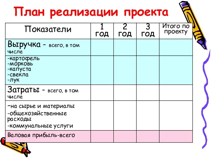 План реализации проекта