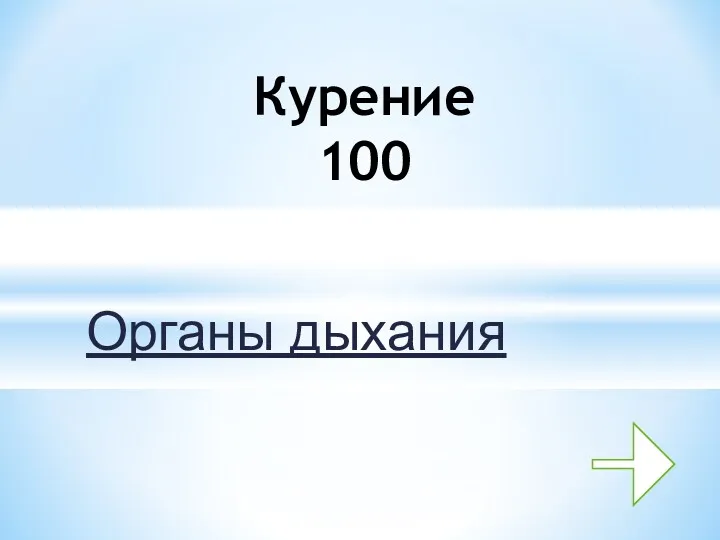 Органы дыхания Курение 100