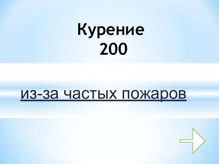 из-за частых пожаров Курение 200