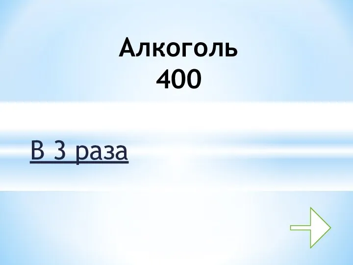 В 3 раза Алкоголь 400