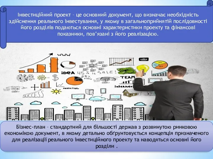 Інвестиційний проект – це основний документ, що визначає необхідність здійснення реального інвестування, у