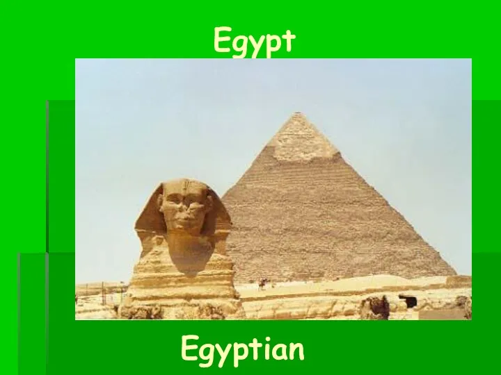 Egypt Egyptian