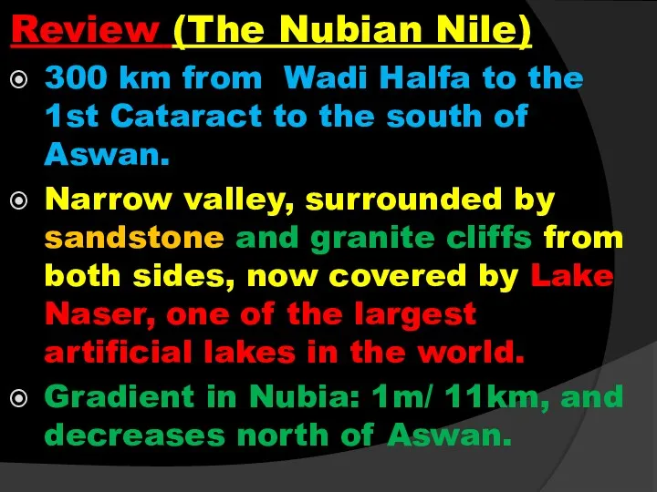 Review (The Nubian Nile) 300 km from Wadi Halfa to