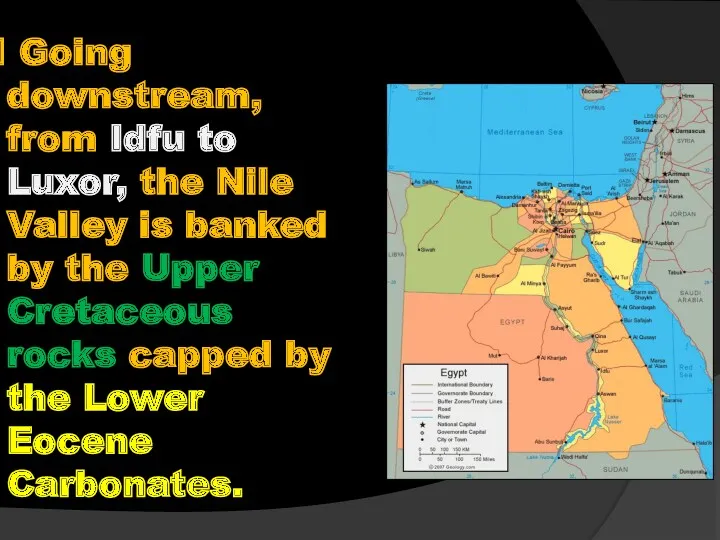 Going downstream, from Idfu to Luxor, the Nile Valley is
