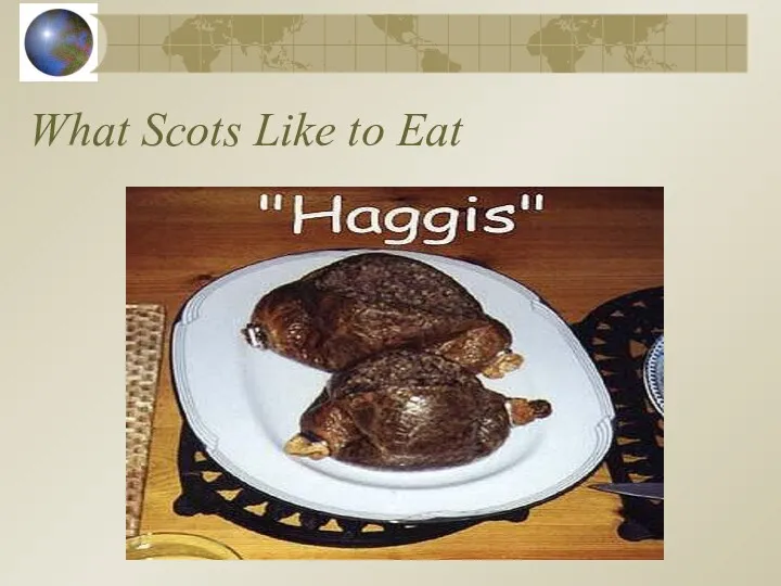 What Scots Like to Eat