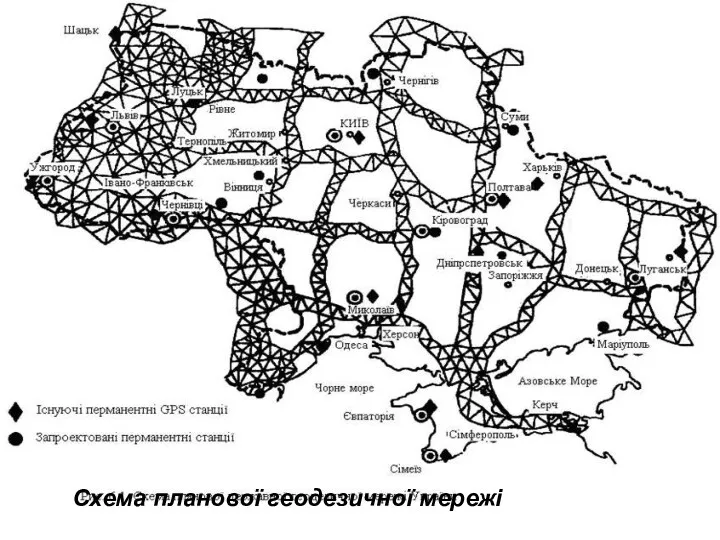 Схема планової геодезичної мережі