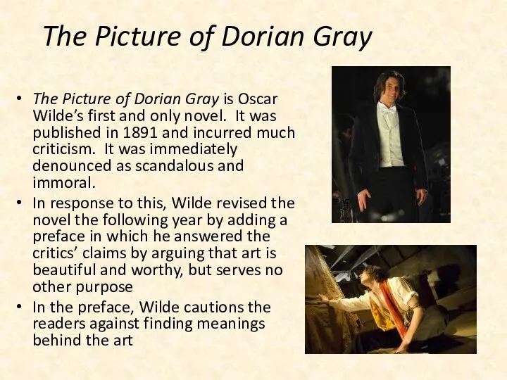 The Picture of Dorian Gray The Picture of Dorian Gray