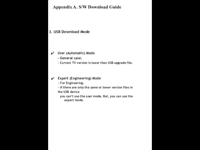 3. USB Download Mode User (Automatic) Mode - General case.