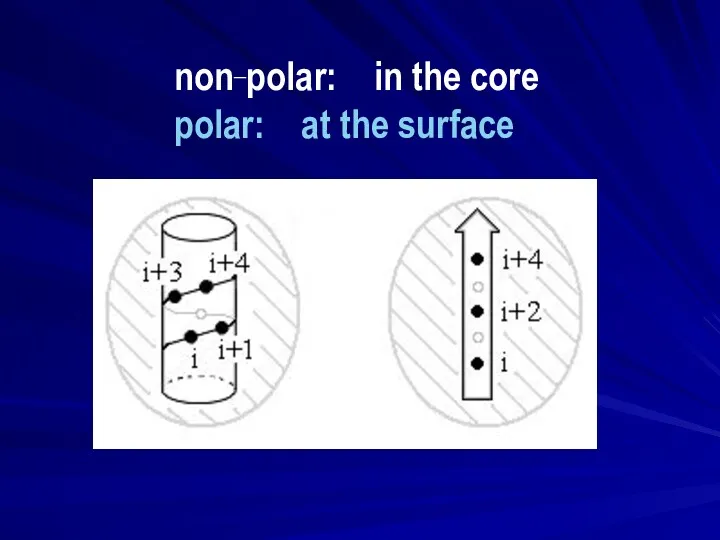 non_polar: in the core polar: at the surface