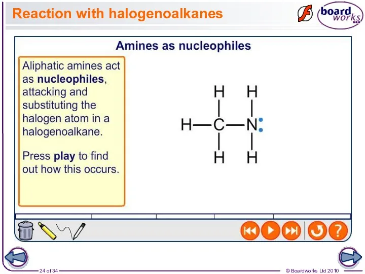 Reaction with halogenoalkanes