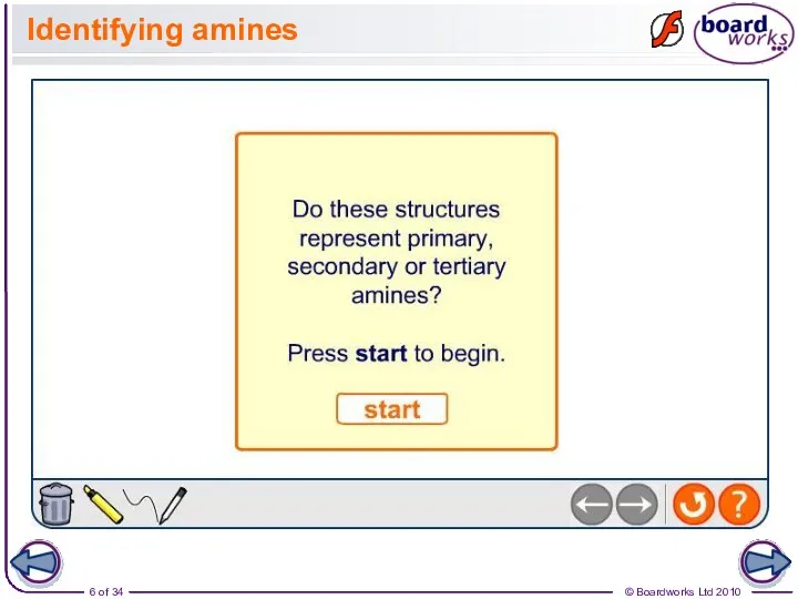 Identifying amines