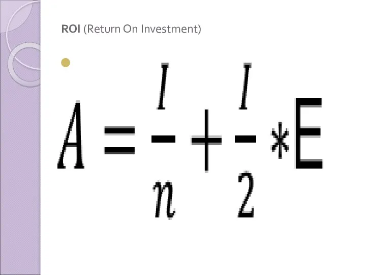 ROI (Return On Investment)