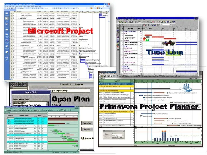 Microsoft Project Time Line Primavera Project Planner Open Plan