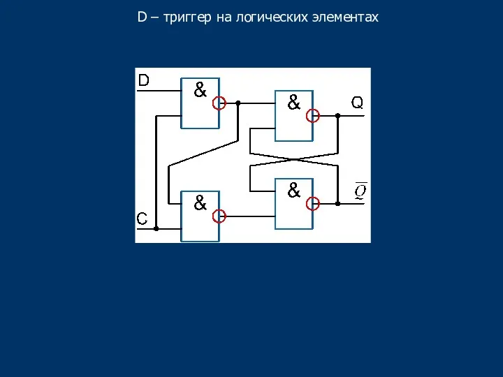 D – триггер на логических элементах