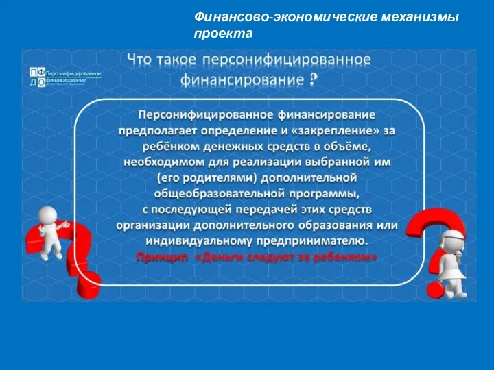 Финансово-экономические механизмы проекта