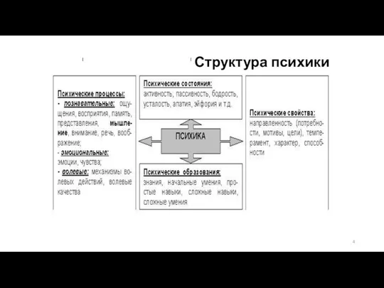 Структура психики