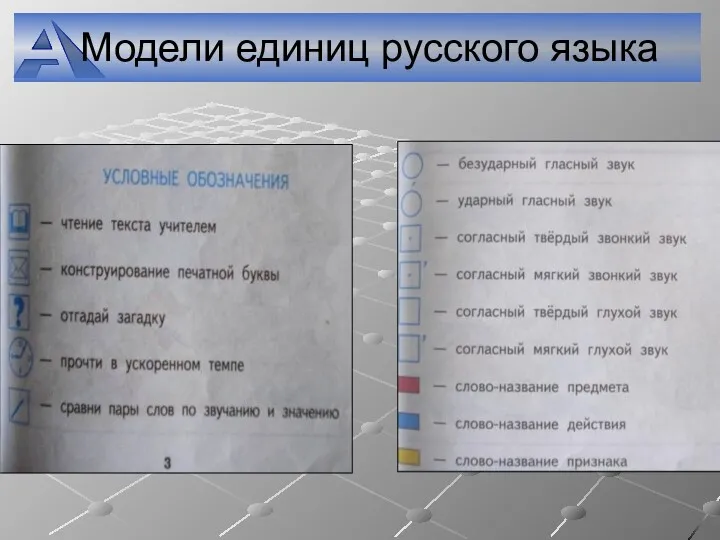 Модели единиц русского языка