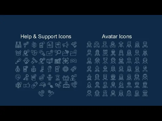 Help & Support Icons Avatar Icons