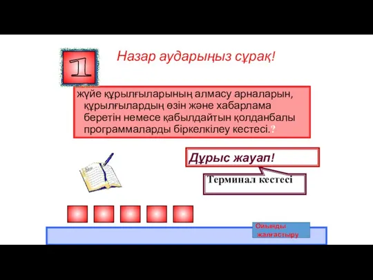 жүйе құрылғыларының алмасу арналарын, құрылғылардың өзін және хабарлама беретін немесе