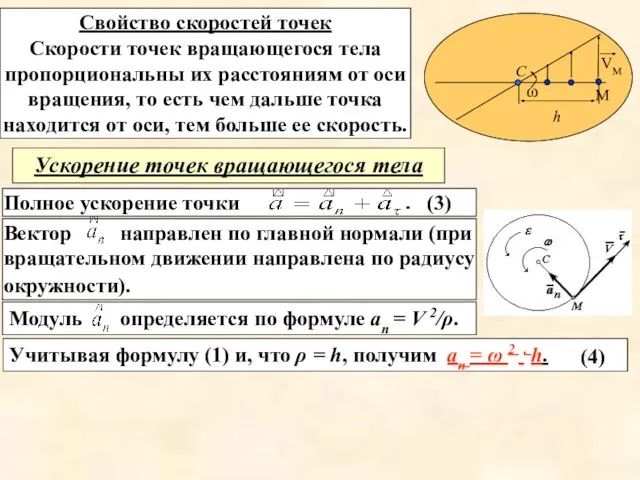 Учитывая формулу (1) и, что ρ = h, получим аn