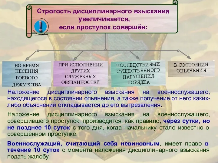 ВО ВРЕМЯ НЕСЕНИЯ БОЕВОГО ДЕЖУРСТВА ПРИ ИСПОЛНЕНИИ ДРУГИХ СЛУЖЕБНЫХ ОБЯЗАННОСТЕЙ